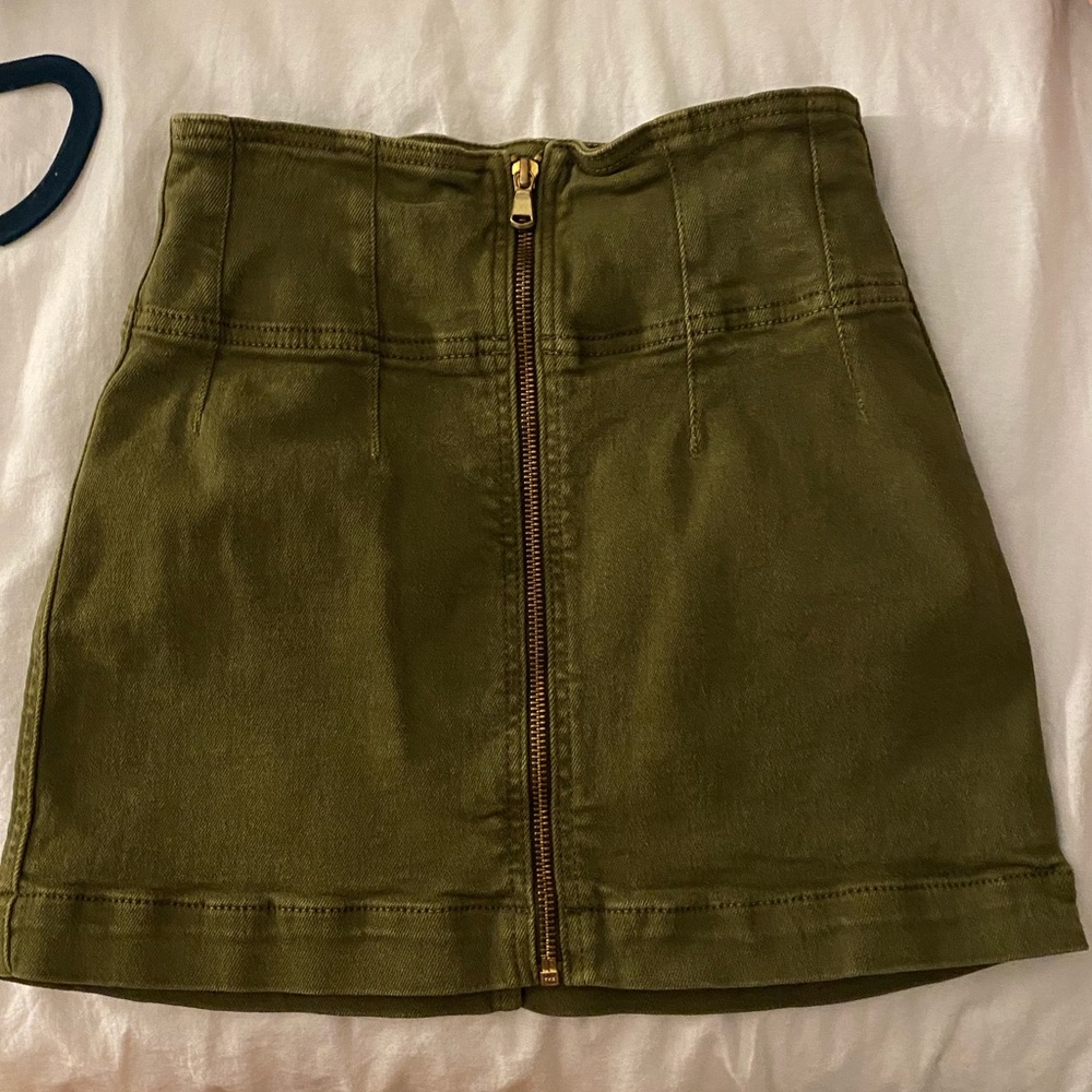 Free People Zip Skirt